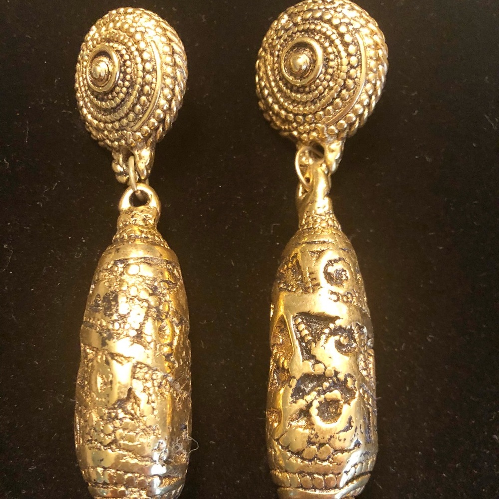 Vintage bold dangle earrings